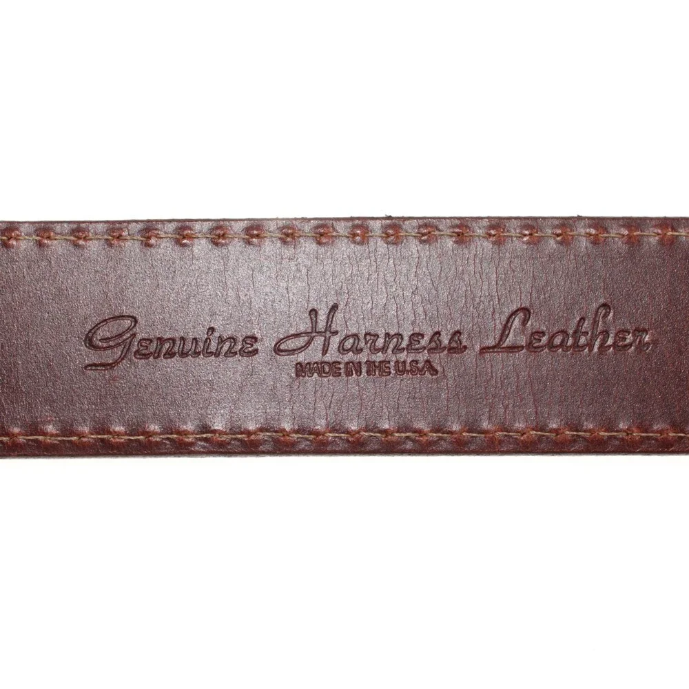 Torino Leather Company NWT Classic Belt Size 32 US in Solid Brown Leather